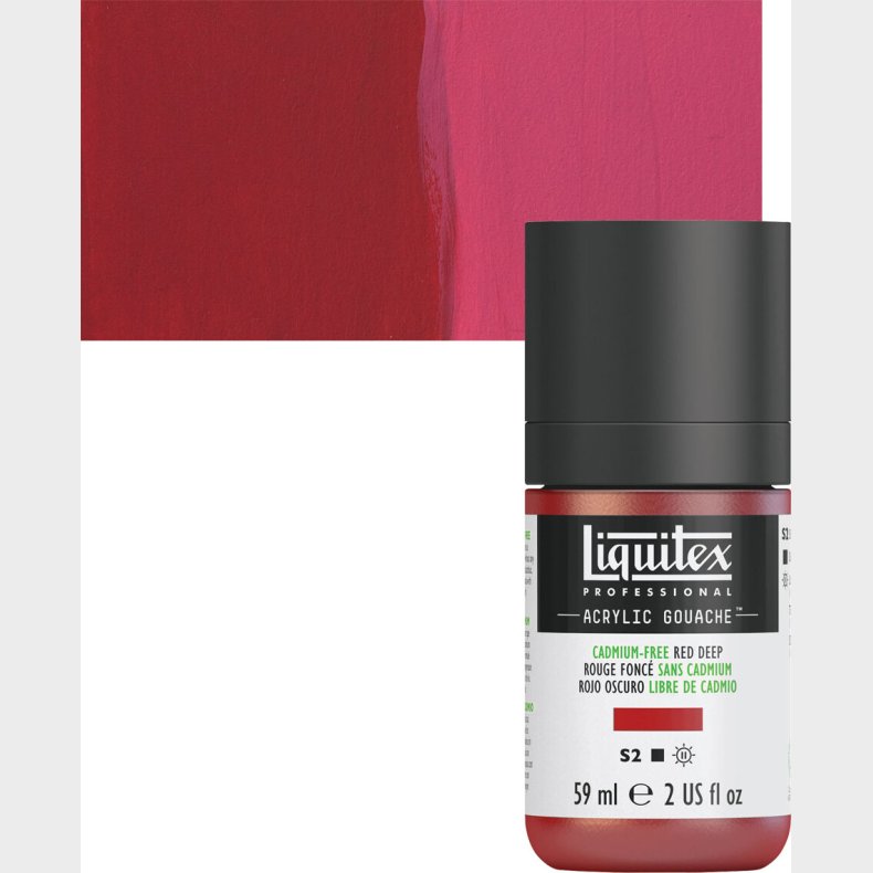 Liquitex - Gouache Akrylmaling - Cadmium Free Red Deep 59 Ml