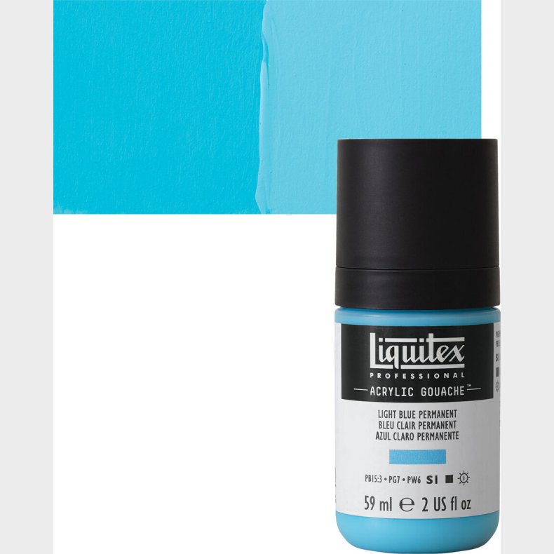 Liquitex - Gouache Akrylmaling - Light Blue Permanent 59 Ml