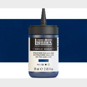 Liquitex - Gouache Akrylmaling - Phthalocyanine Blue - Green Shade 59 Ml