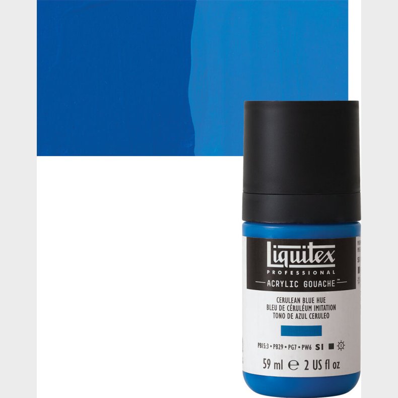 Liquitex - Akrylmaling Gouache - Cerulean Blue Hue 59 Ml