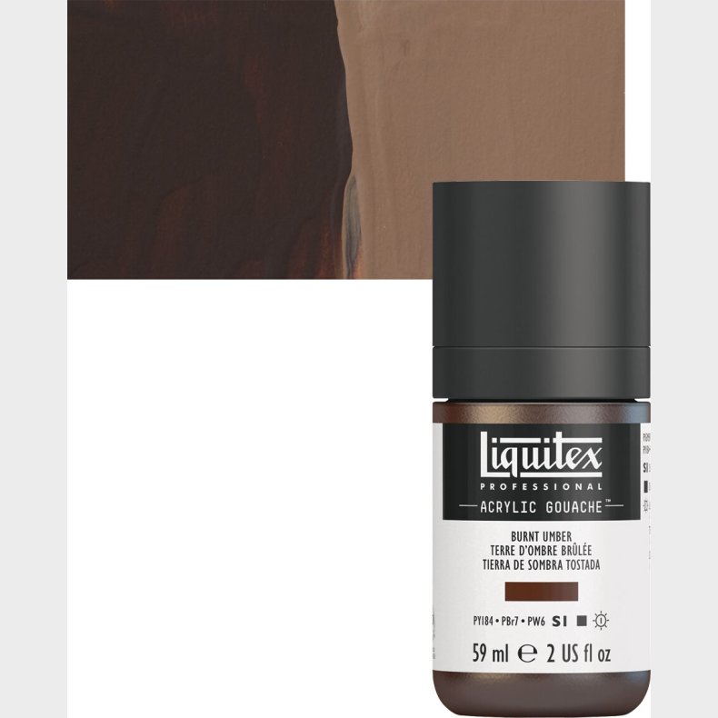 Liquitex - Gouache Akrylmaling - Burnt Umber 59 Ml