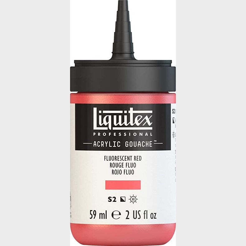 Liquitex - Gouache Akrylmaling - Fluorescent Red 59 Ml