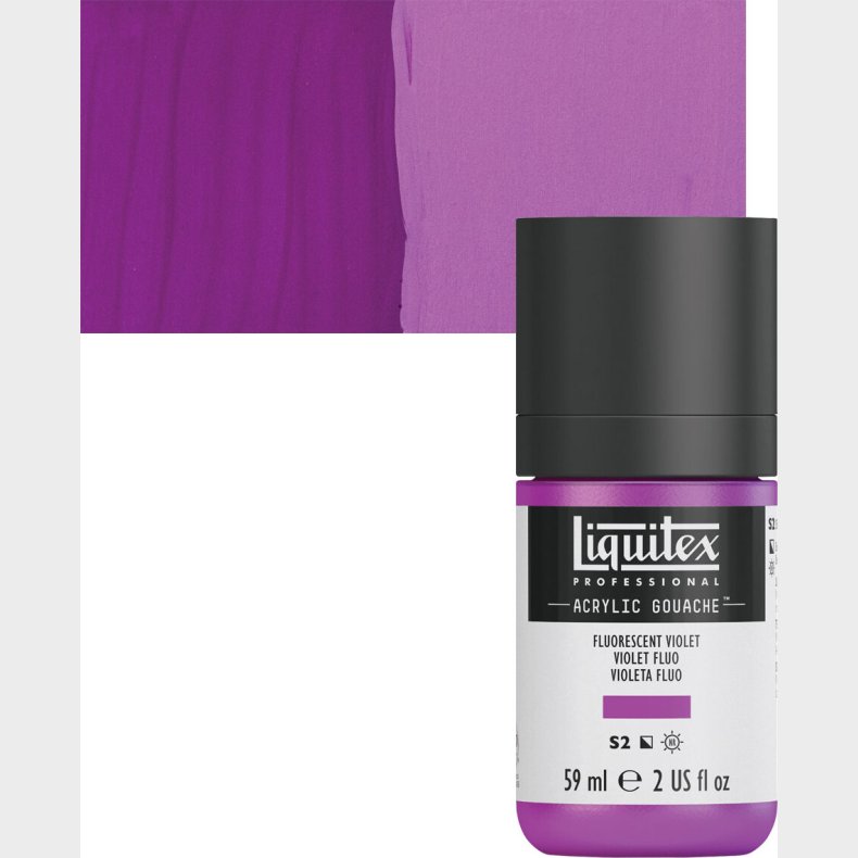 Liquitex - Gouache Maling - Fluorescent Violet 59 Ml