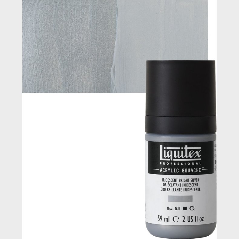 Liquitex - Gouache Akrylmaling - Iridescent Bright Silver 59 Ml