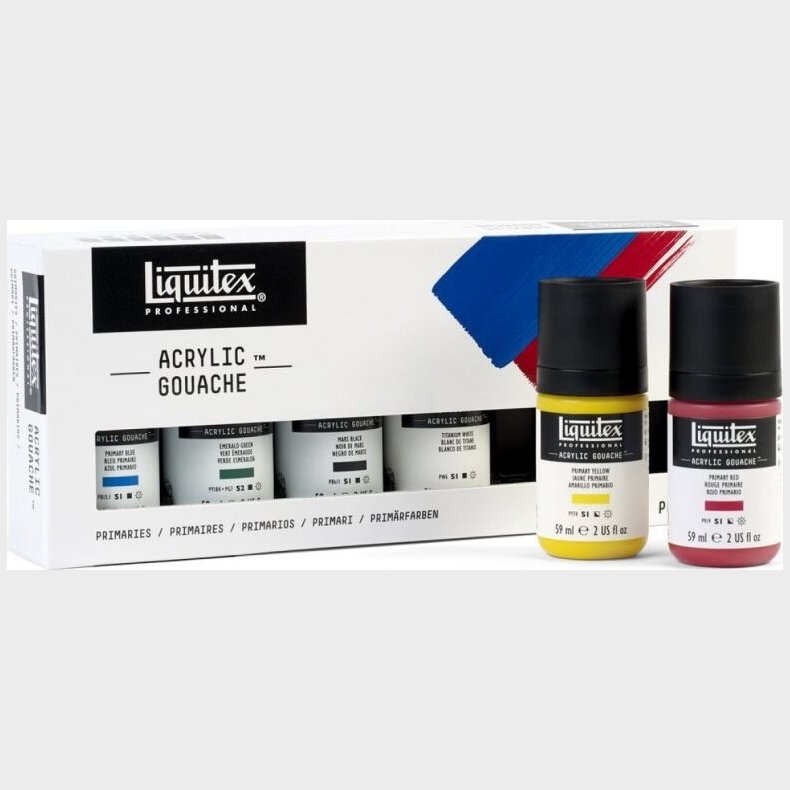 Liquitex - Akrylmaling St Med 6 Farver - 59 Ml