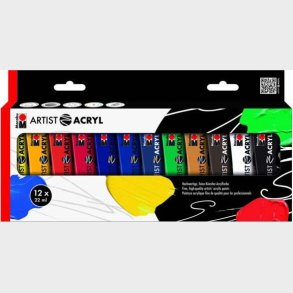 Akrylmaling St - Marabu - 12 X 22 Ml