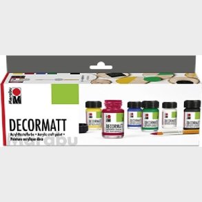 Marabu - Decormatt Mat Akrylmaling - 6x15 Ml