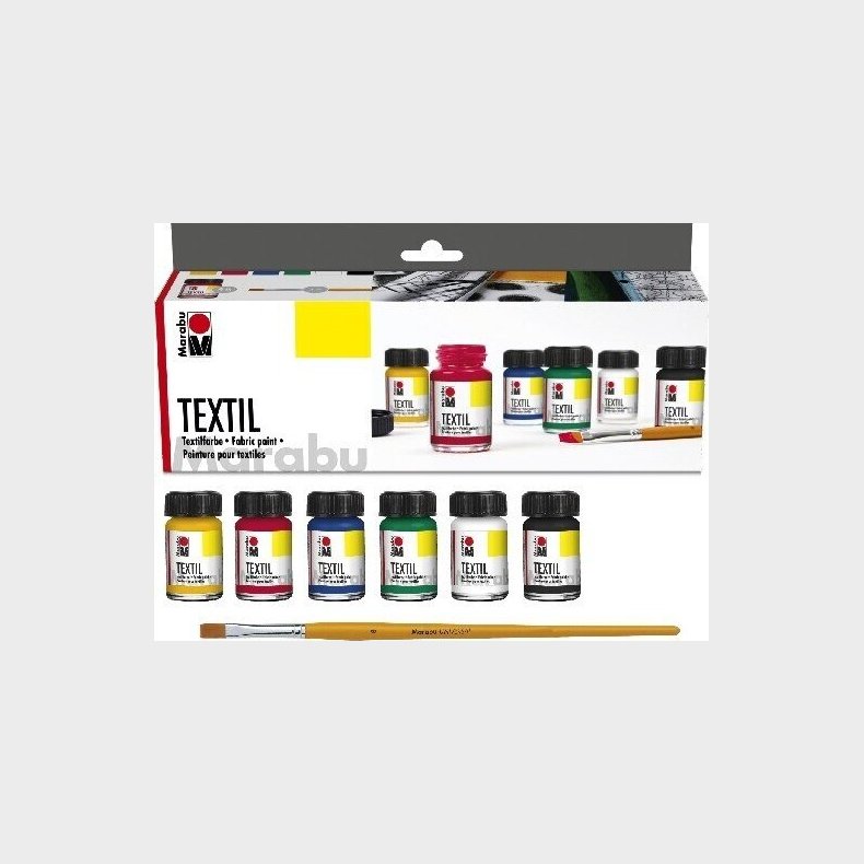 Marabu - Textil - Tekstilfarve St - 6x15 Ml