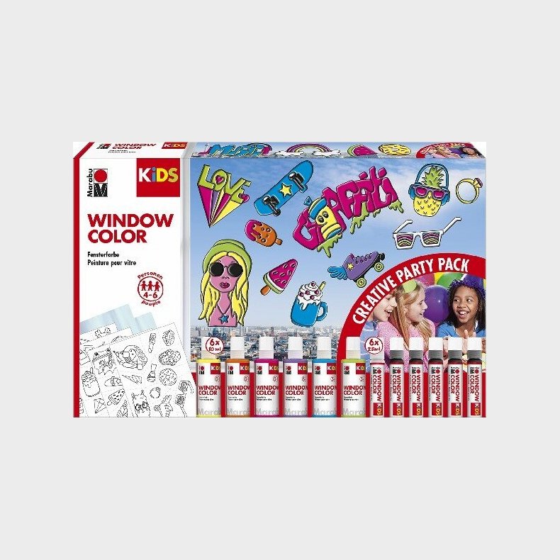 Vinduesmaling St Til Brn - Fun & Fancy - 26 Dele