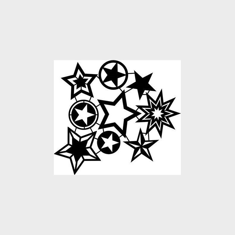 Marabu - Art Stencil - Skabelon - Stjerner