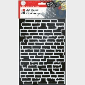 Marabu - Art Stencil - Skabelon - Mursten