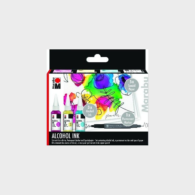 Marabu - Alcohol Ink St - Blomster - 3x20 Ml