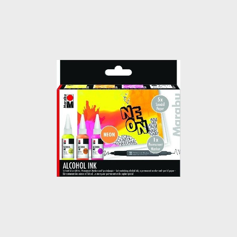 Marabu - Alcohol Ink St - Neon - 3x20 Ml