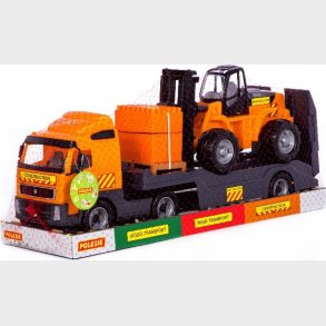 Volvo Lastbil Legetj Med Gaffeltruck - 75 Cm - Polesie