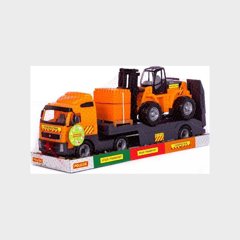 Volvo Lastbil Legetj Med Gaffeltruck - 75 Cm - Polesie