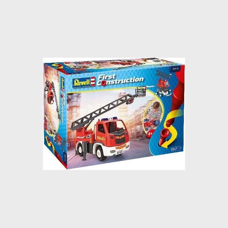 Revell First Construction - Brandbil Med Stige - 1:20
