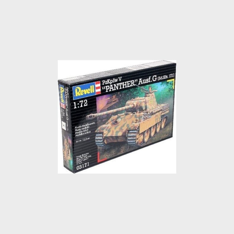 Revell - Panther Ausf G Tank Byggest - 1:72 - 03171
