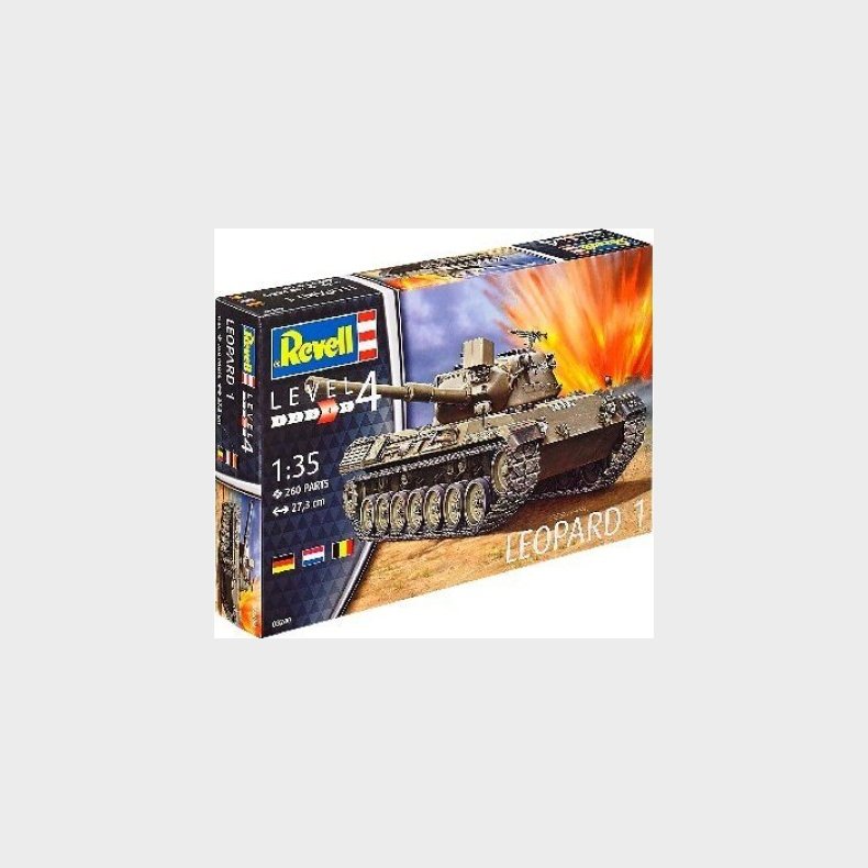 Revell - Leopard 1 Tank Byggest - 1:34 - 03240