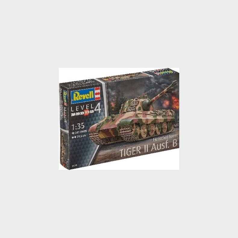 Revell - Tiger Ii Ausf. B Tank Byggest - 1:35 - 03249