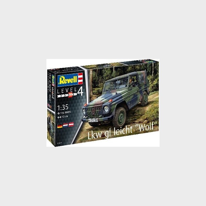 Revell - Lkw Gl Leicht Wolf Bil Byggest - 1:35 - Level 4 - 03277