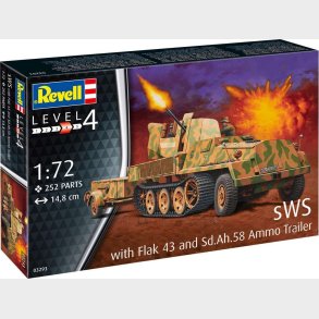 Revell - Sws With Flak 43 Tank Byggest - 1:72 - Level 4 - 03293