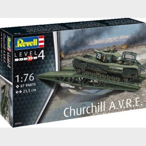 Revell - Churchill A.v.r.e. Tank Byggest - 1:76 - Level 4 - 03297