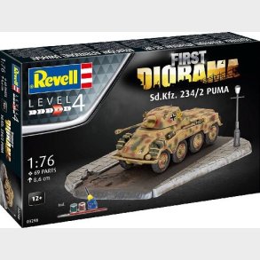 Revell - Sd.kfz 234/2 Tank Bygges�t - First Diorama - 1:76 - 03298