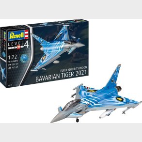 Revell - Eurofighter Typhoon Bavarian Tiger Modelfly Byggest - 1:72 - Level 4 - 03818
