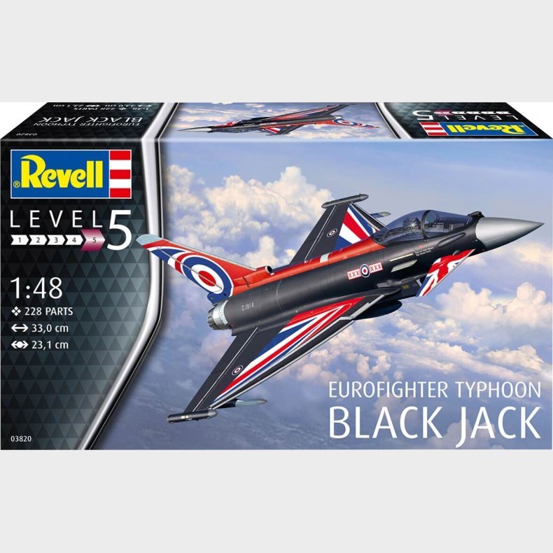 Revell - Eurofighter Typhoon Black Jack Fly Byggest - 1:48 - Level 5 - 03820