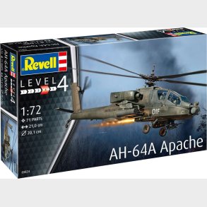 Revell - Ah-64a Apache Modelfly Byggest - 1:72 - Level 4 - 03824