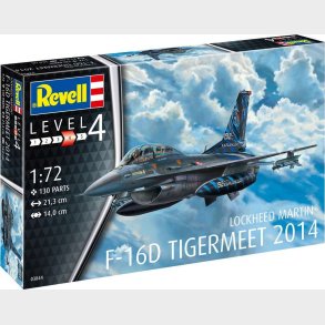Revell - Lockheed Martin F-16d Modelfly Byggest - 1:72 - Level 4 - 03844