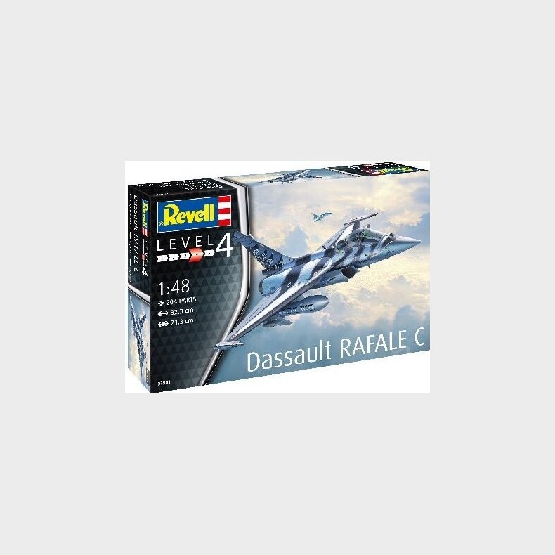 Revell - Dassault Rafale Fly Byggest - 1:48 - Level 4 - 03901