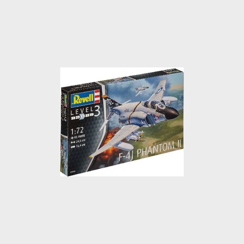 Revell - F-4j Phantom Ii Modelfly Byggest - Level 3 - 03941