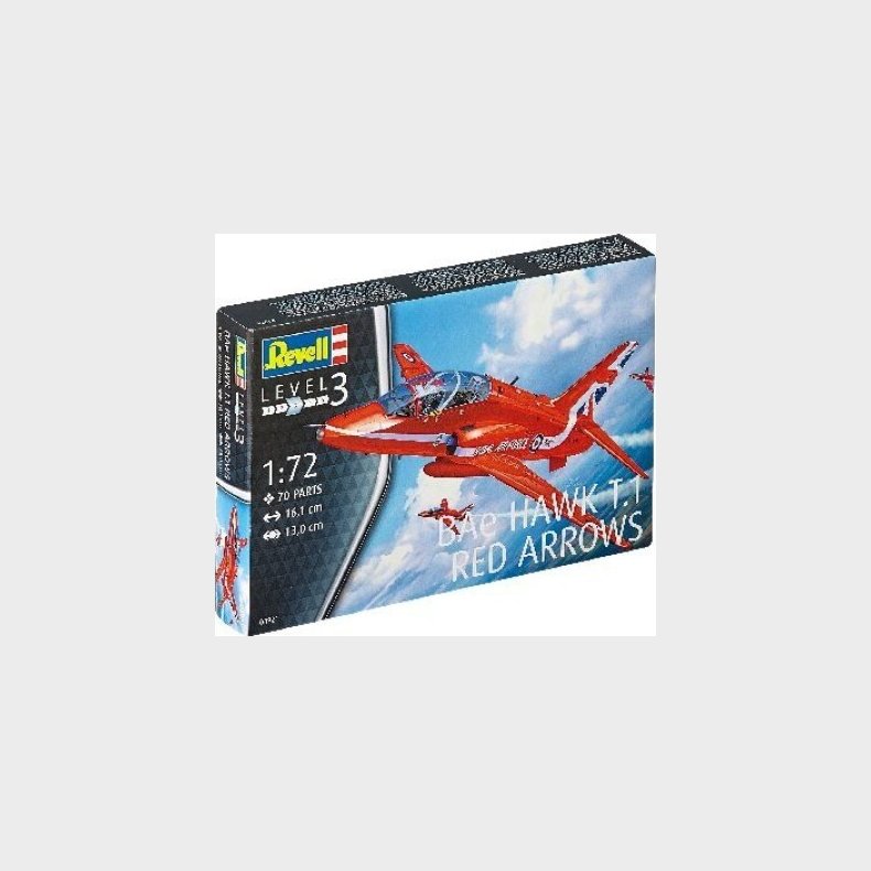 Revell - Bae Hawk T.1 Red Arrows Modelfly - 1:72 - Level 3 - 04921
