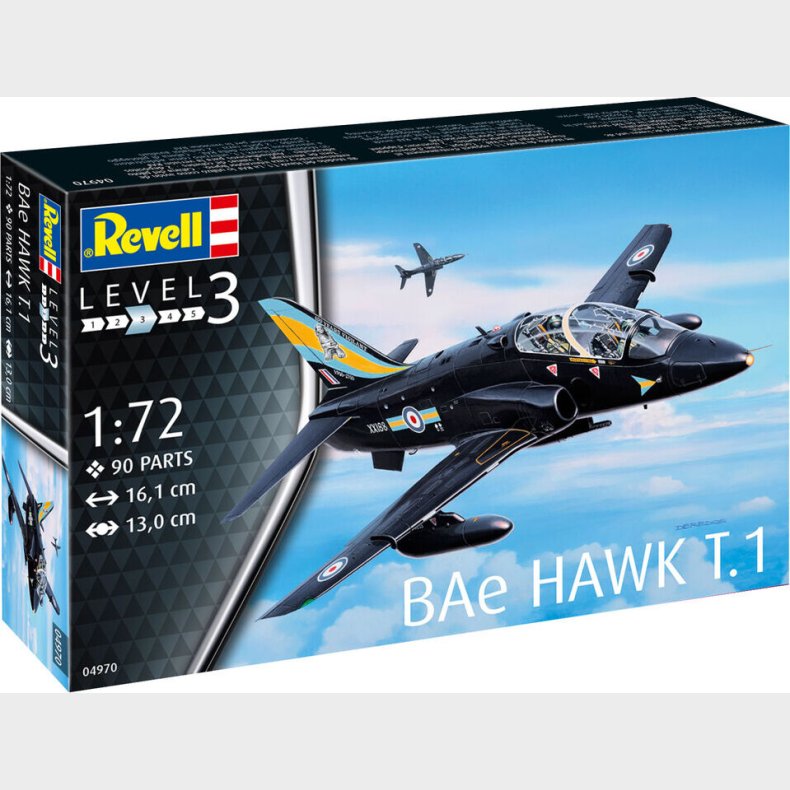 Revell - Bae Hawk T.1 Fly Byggest - 1:72 - Level 3 - 04970