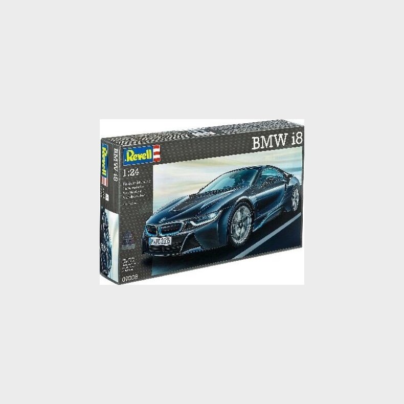Revell - Bmw I8 Model Bil Byggest - 1:24 - 07008