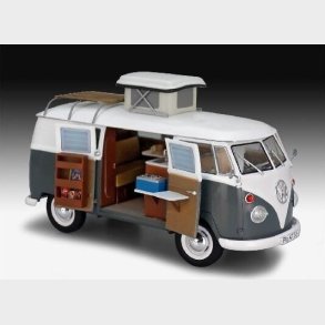 Revell - Vw T1 Camper Bil Byggest - 1:24 - Level 5 - 07674
