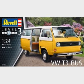 Revell - Vw T3 Bus Modelbus Byggest - 1:24 - Level 3 - 07706