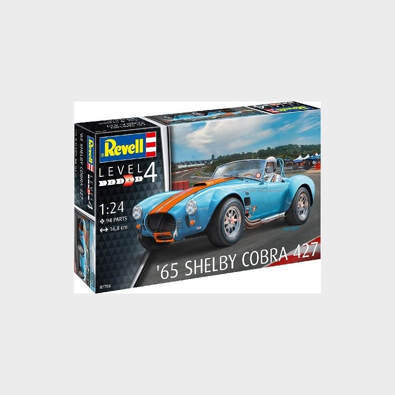 Revell - Shelby Cobra 427 Bil Byggest - 1:24 - Level 4 - 07708