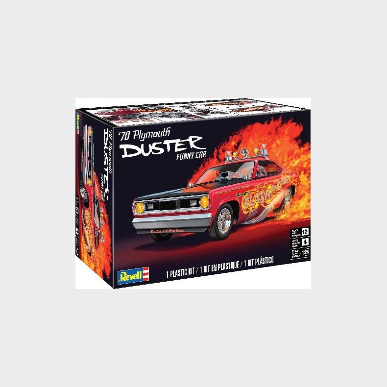 Revell - 70 Plymouth Duster Modelbil Byggest - 1:24 - 14528