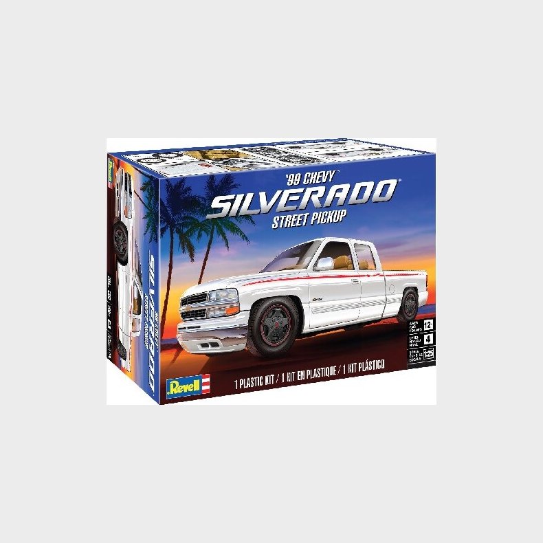 Revell - Chevy Silverado Pickup Byggest - 1:25 - Level 4 - 14538