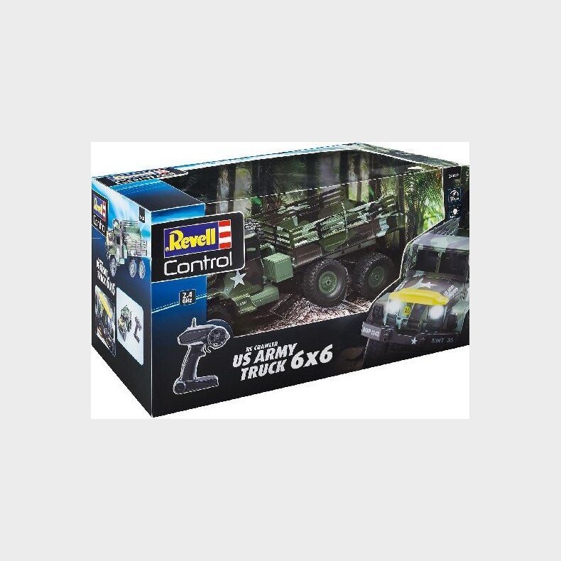 Fjernstyret Militr Truck - 1:16 - Us Army Truck 6x6 - Revell Control