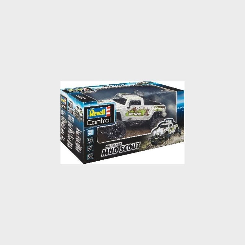 Revell Control - Mud Scout Fjernstyret Monster Truck - 1:10 - Hvid