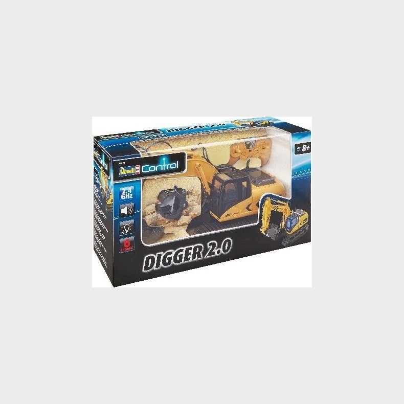 Revell Control - Digger 2.0 - Fjernstyret Gravemaskine - 1:16