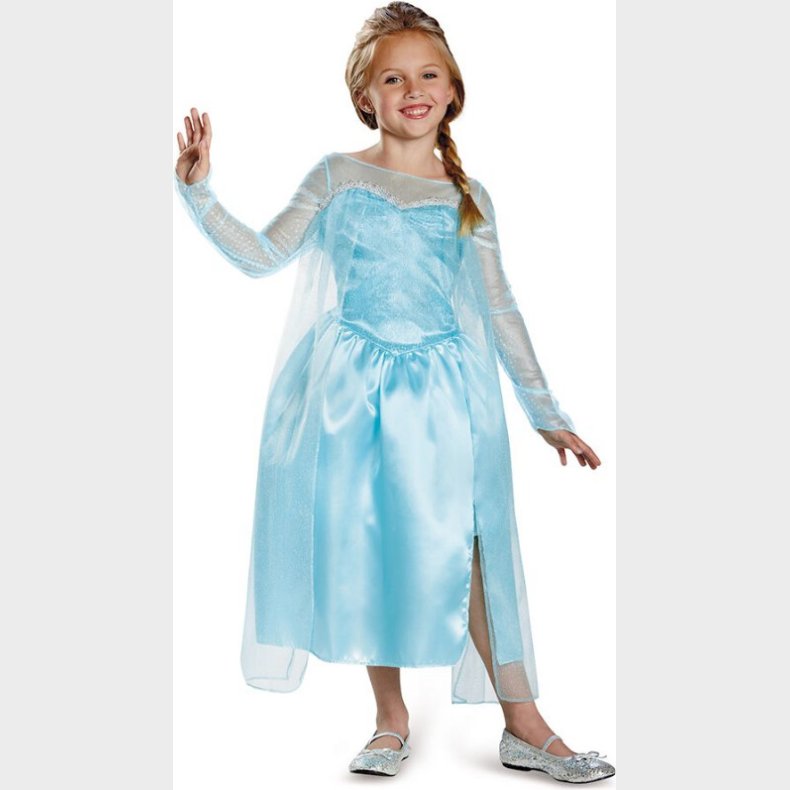 Elsa Kostume Til Brn - Frost - 128 Cm