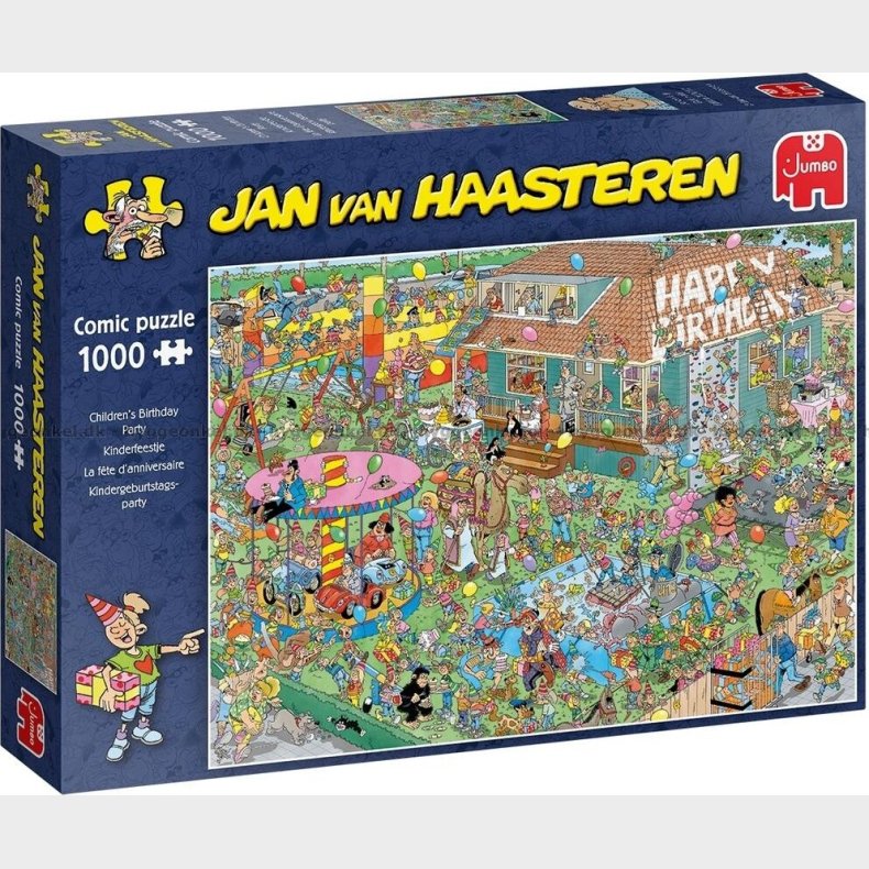 Jan Van Haasteren Puslespil - 1000 Brikker - Brnefdselsdag