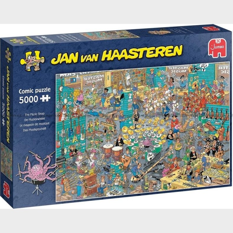 Jan Van Haasteren Puslespil - 5000 Brikker - Musikbutik