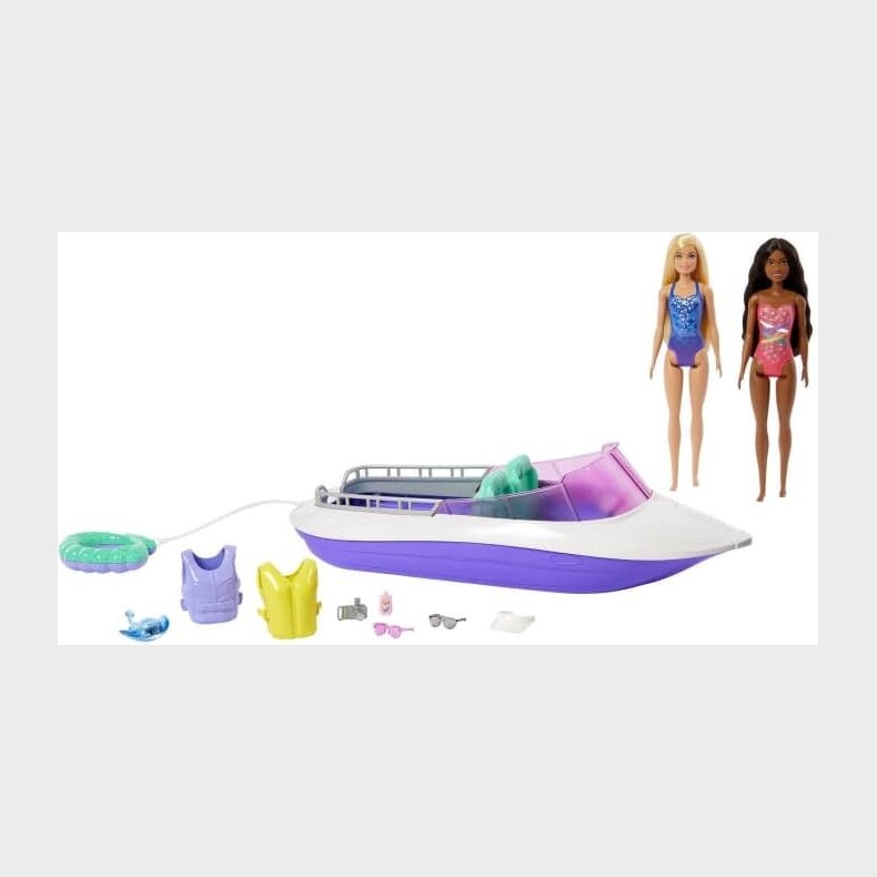 Barbie - Bd Med 2 Dukker Og Tilbehr - Mermaid Power - 45 Cm