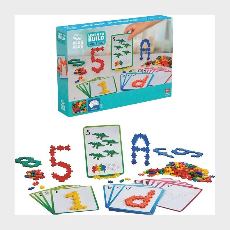 Plus Plus - Learn To Build Abc &amp; 123 St - 600 Stk