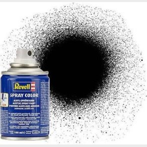 Revell - Spray Color Spraymaling - Black Silk 100 Ml